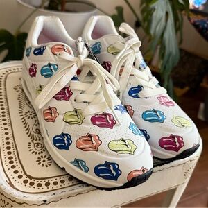 Skechers Uno X The Rolling Stones Damen White Multicolor Sneaker